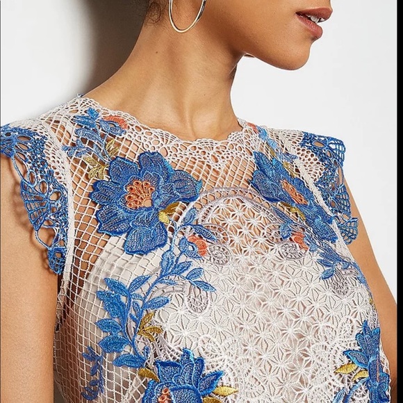 Floral Lace Embroidered Dress - Picture 2 of 8